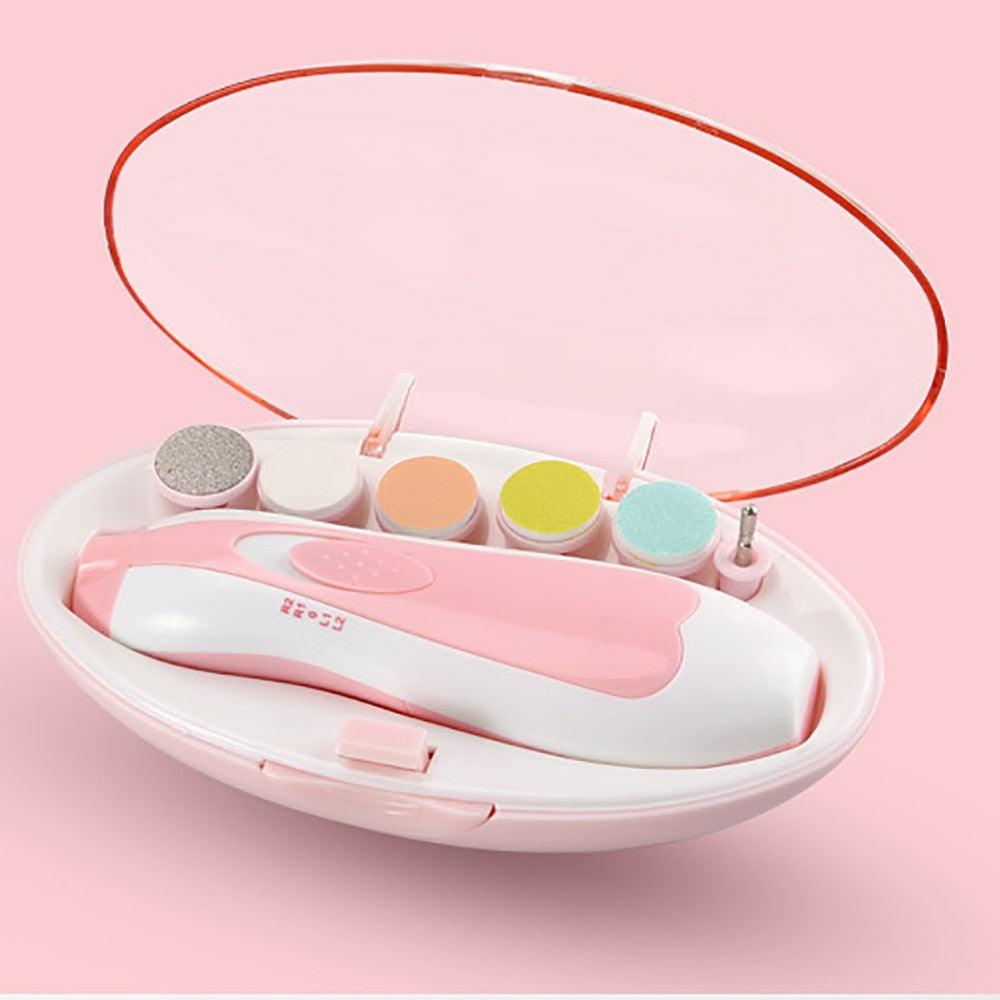 Kids Baby Nail Trimmer Electric Baby Manicure Pedicure Nail Clippers Cutter Scissors Care Set New Born - PI Shop