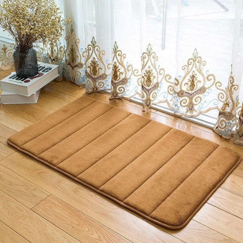 12 Colors Home Bath Mat Super Absorbent Bathroom Carpets Rugs Soft Memory Foam Floor Bedroom Toilet Floor Shower Rug Decor - PI Shop