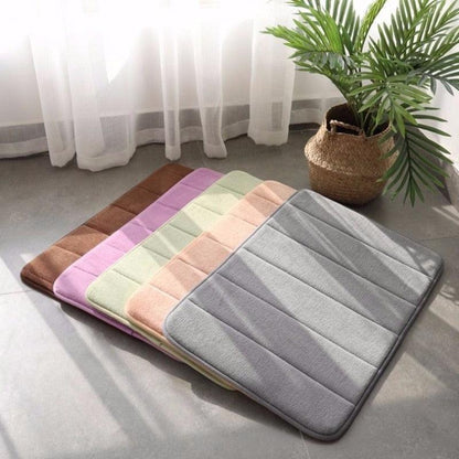 12 Colors Home Bath Mat Super Absorbent Bathroom Carpets Rugs Soft Memory Foam Floor Bedroom Toilet Floor Shower Rug Decor - PI Shop