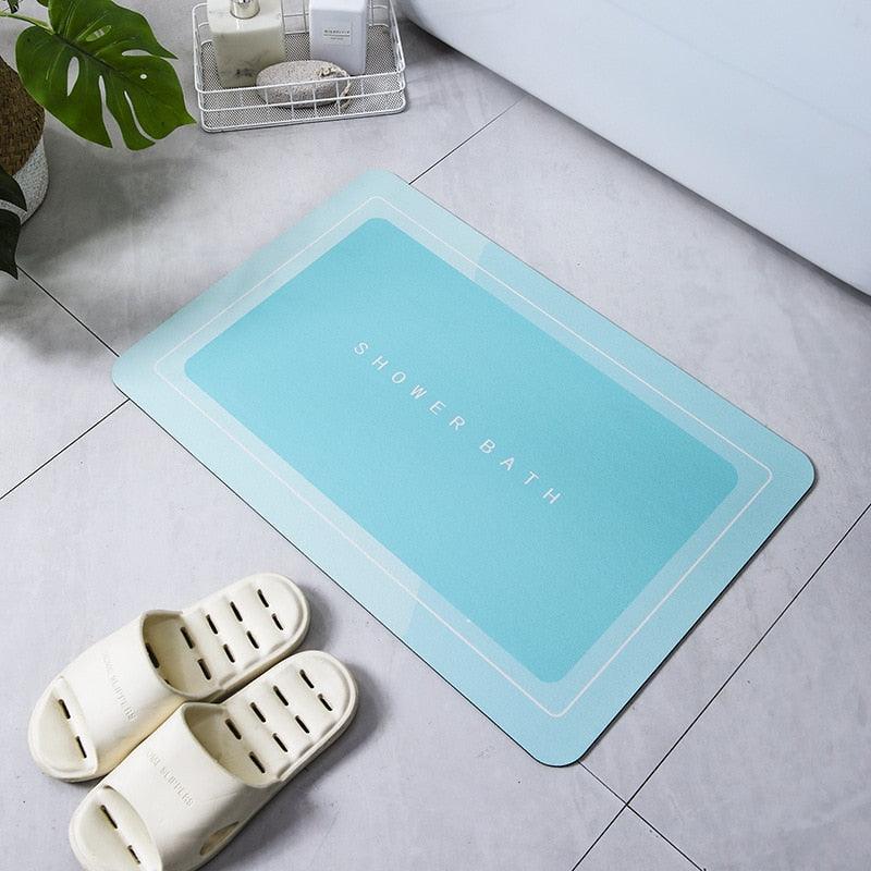 Absorbent Bathroom Bath Mat Anti-slip Shower Rug Quick Drying Bath Mats Kitchen Entrance Doormats Home Floormat Bathtub Carpet - PI Shop