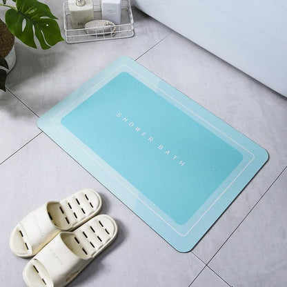 Absorbent Bathroom Bath Mat Anti-slip Shower Rug Quick Drying Bath Mats Kitchen Entrance Doormats Home Floormat Bathtub Carpet - PI Shop