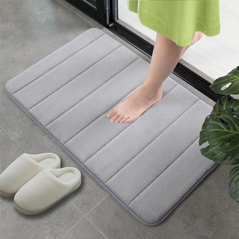 12 Colors Home Bath Mat Super Absorbent Bathroom Carpets Rugs Soft Memory Foam Floor Bedroom Toilet Floor Shower Rug Decor - PI Shop