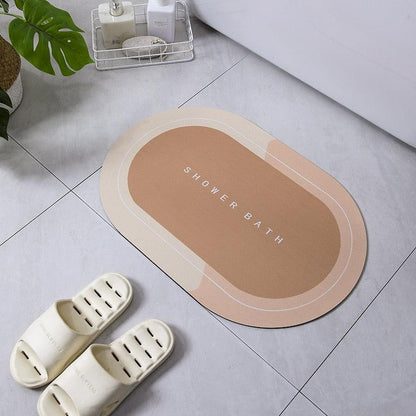 Absorbent Bathroom Bath Mat Anti-slip Shower Rug Quick Drying Bath Mats Kitchen Entrance Doormats Home Floormat Bathtub Carpet - PI Shop