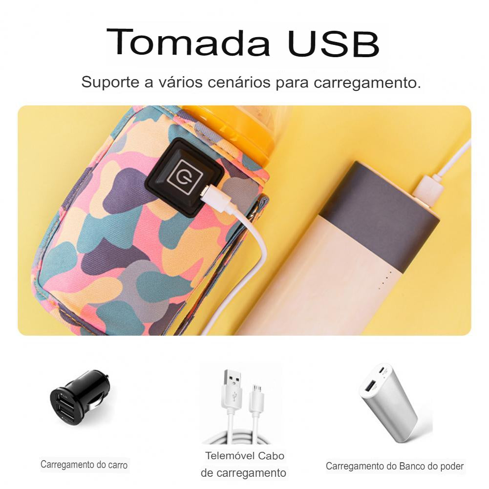 Aquecedor de Biberões Usb Portátil