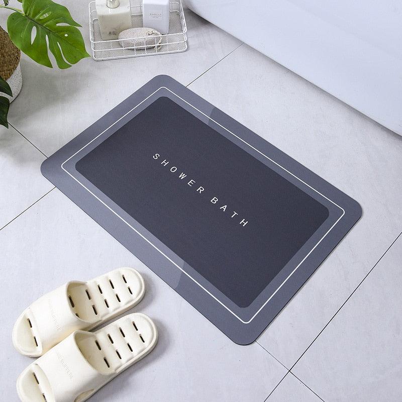 Absorbent Bathroom Bath Mat Anti-slip Shower Rug Quick Drying Bath Mats Kitchen Entrance Doormats Home Floormat Bathtub Carpet - PI Shop