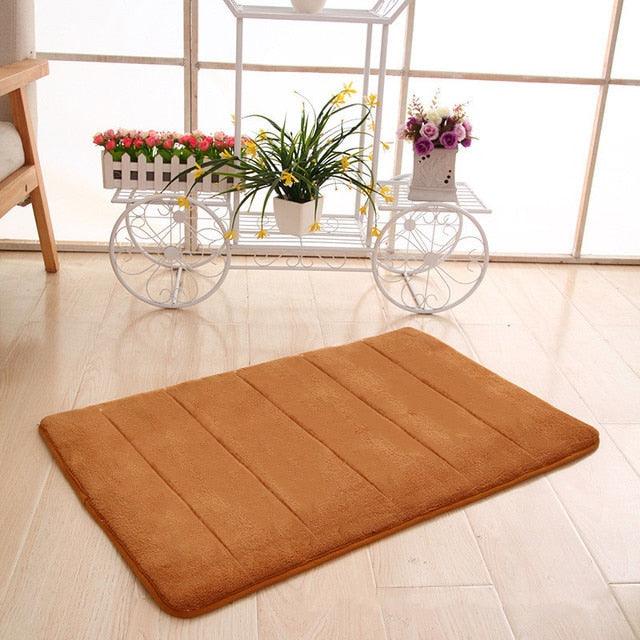 12 Colors Home Bath Mat Super Absorbent Bathroom Carpets Rugs Soft Memory Foam Floor Bedroom Toilet Floor Shower Rug Decor - PI Shop